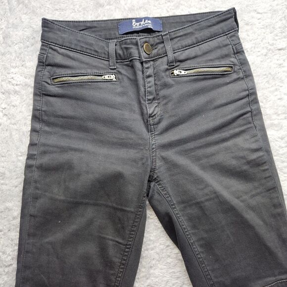 Boden Womens Black Jeans The Brighton Biker Skinny Size 6 Zipper Pockets - Picture 2 of 13
